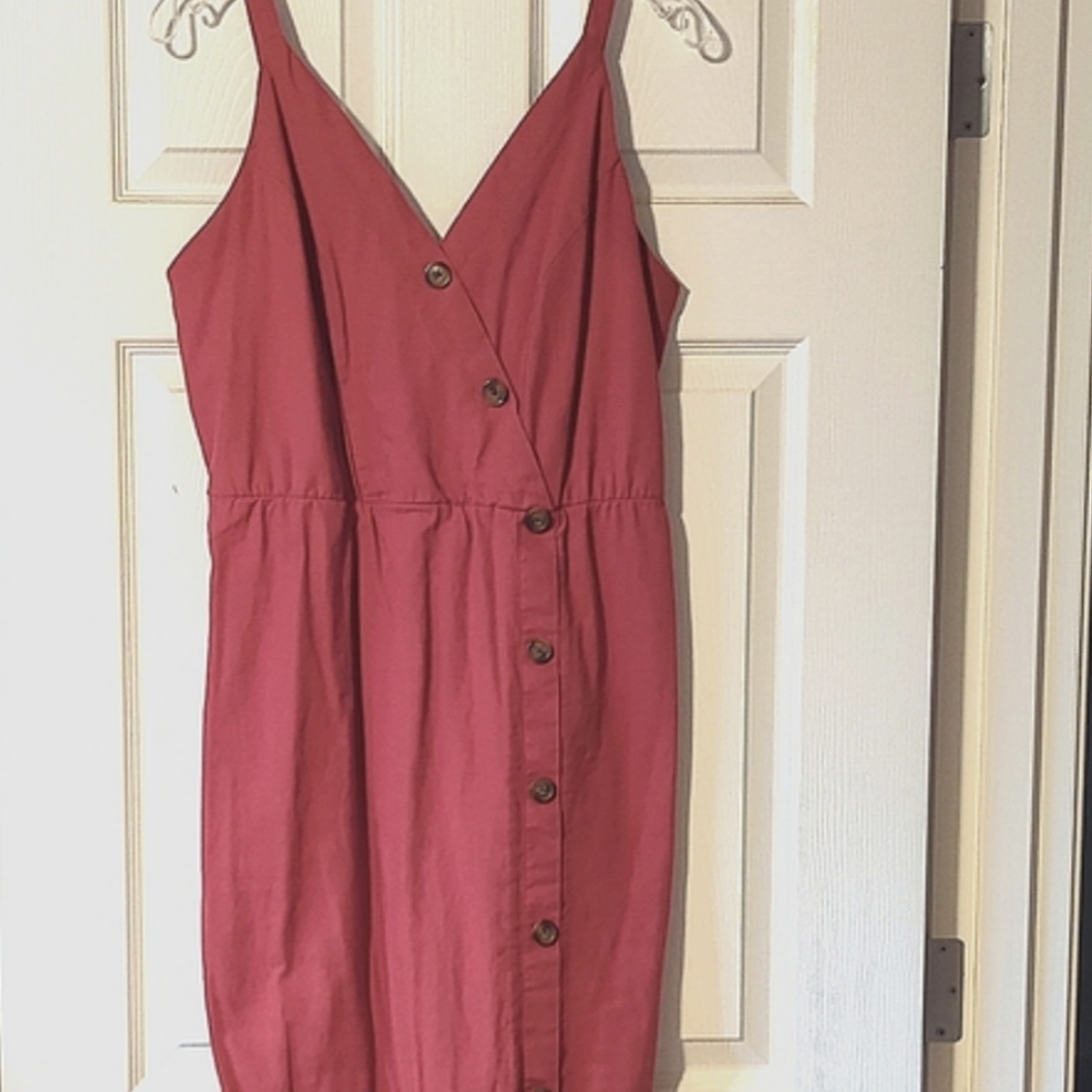 Maurices Linen Button Up Dress Size M - Picture 5 of 6